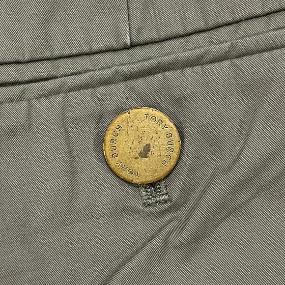 Tory Burch Brown Tan Bermuda Chino Casual Slash Pocket Shorts Women's Size 8 - Picture 3 of 9